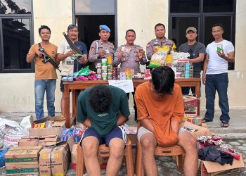 Polsek Menggala Tangkap Dua Pelaku Curat Toko Sembako, Salah Satunya Berstatus Pelajar