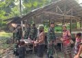 Wujud Cinta TNI untuk Rakyat, Satgas Yonif 131/Brajasakti Bantu Warga Perbatasan Papua
