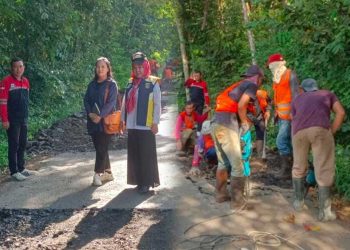 BMBK Provinsi Lampung Gelar Perawatan Jalan Kotabumi – Bandar Abung