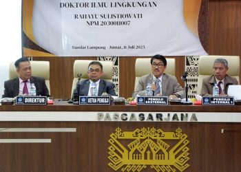 Bupati Lampung Utara Hadiri Ujian Terbuka Promosi Doktor di Unila, Bertindak sebagai Dosen Penguji Tamu