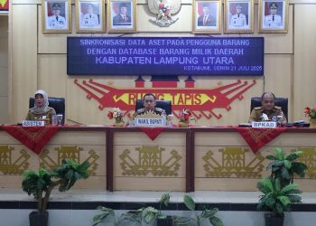 Wabup Lampung Utara Pimpin Rapat Sinkronisasi Data Aset Daerah Dengan Database Barang Milik Negara