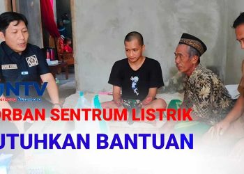 Anggota DPRD Dari Fraksi PKB Tanggamus Jenguk Korban Kesetrum Aliran Listrik 