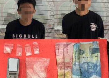 Dua Pelaku Pengedar Sabu Diringkus Sat Narkoba Polres Lampung Utara 