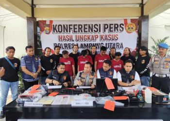 Komplotan Pembuatan SIM Palsu Antar Provinsi Dibongkar, Empat Pelaku Ditangkap Sat Reskrim Polres Lampung Utara