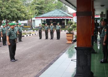Kasdim Pimpin Korp Raport Pindah Satuan Ba/Ta Kodim 0411/KM