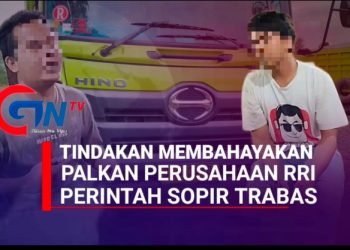 Muatan Overload Hampir Tabrak Warga Palkan RRI Perintahkan Sopir Terobos