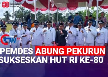 Pemdes Abung Pekurun Sukseskan HUT RI ke-80