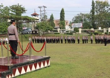 Polres Lampung Utara Gelar Upacara Peringatan Hari Olahraga Nasional ke -42 tahun 2025
