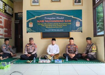 Polsek Metro Selatan Gelar Pengajian Maulid Nabi Muhammad SAW 1447 H