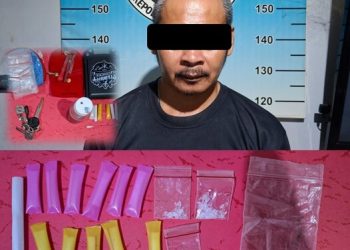 Tim Patroli Polres Metro Tangkap Seorang Pria Diduga Pengedar Narkoba di Metro Timur, Amankan Barang Bukti Sabu dan Alat Hisap