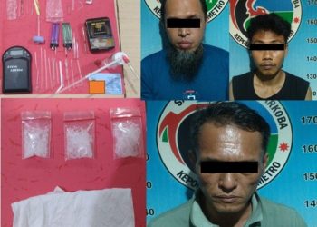 Dalam Sehari, Sat Narkoba Polres Metro Tangkap Tiga Pengguna Sabu di Yosodadi