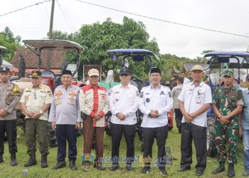 Dukung Swasembada Pangan, Bupati Dedi Irawan Serahkan Bantuan Alsintan dan Benih Padi