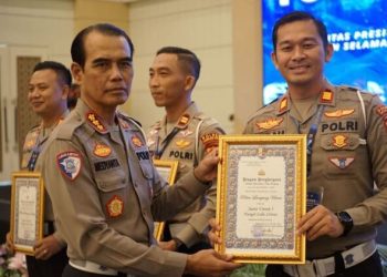 Tunjukkan Prestasi Gemilang Sat Lantas Polres Lampung Utara Raih 7 Penghargaan Sekaligus Pada Rakernis Lalu Lintas Polda Lampung 2025