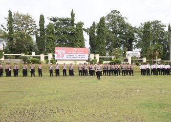 Hari Bela Negara ke-77 Tahun 2025 Kapolres Lampung Utara Pimpin Dan Bacakan Amanat Presiden Prabowo 