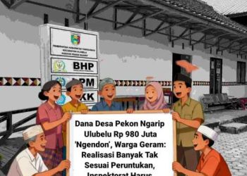 Dana Desa Rp 980 Juta di Ngarip ‘Ngendon’, Warga Geram: Realisasi Banyak Tak Sesuai Peruntukan