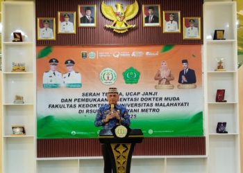 Wali Kota Metro Buka Orientasi Dokter Muda FK Universitas Malahayati di RSUD A. Yani
