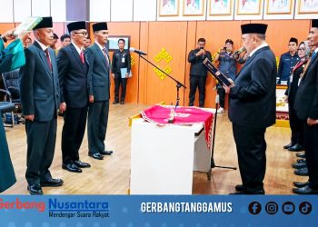 Tiga Pejabat Kunci Pemkab Tanggamus Resmi Dilantik