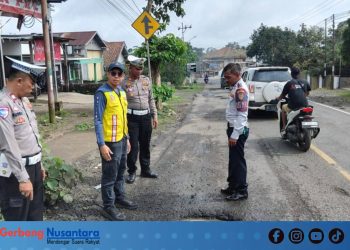 Satlantas Polres Tanggamus Petakan Jalan Rusak dan Titik Rawan Kecelakaan di Jalur Lintas Barat