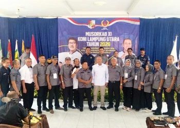 Ansori Sabak Nahkodai KONI Lampung Utara 2026-2031, Bidik Prestasi Hingga Level Nasional