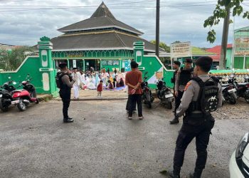 Polres Lampung Utara Amankan Sholat Idul Fitri 1447 H di Sejumlah Titik