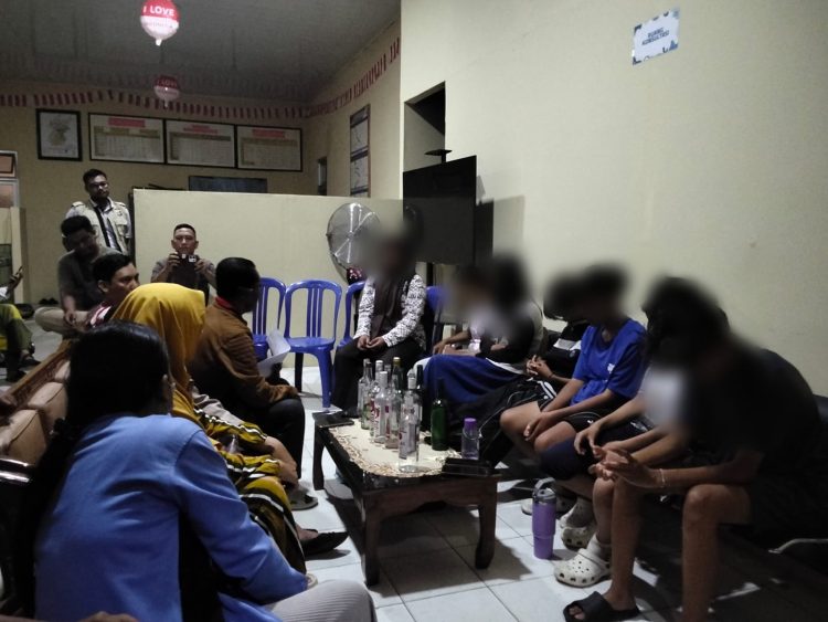 Miris! Remaja SMP–SMA Terjaring Pesta Miras di Kosan Metro Barat