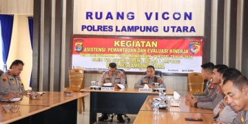 Biro Rena Polda Lampung Laksanakan Asistensi Pemantauan dan Evaluasi Kinerja Pelayanan Publik di Polres Lampung Utara