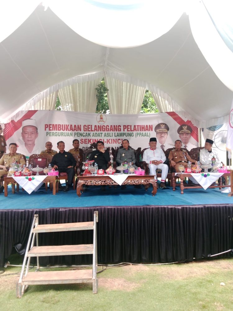 Bupati dan Wakil Bupati Lampung Utara Hadiri Pembukaan Gelanggang PPAAL Sungkai Utara