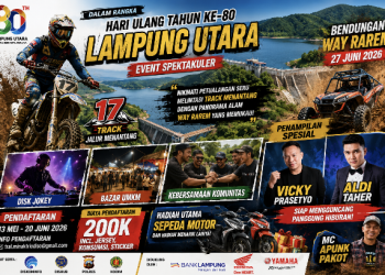 HUT Ke-80 Lampung Utara Akan Dimeriahkan Event Adventure dan Hiburan Rakyat di Way Rarem